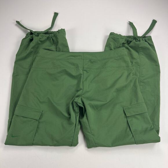 Nike Sphere Dry Athletic Cargo Pants Leaf Green Ankle Ties Size L (12-14) - Picture 7 of 11